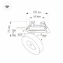 картинка LED спот встраиваемый LGD-MONA-BUILT-R100-12W Warm3000 (WH, 24 deg) (Arlight, IP40 Металл, 3 года) 025450 от магазина BTSvet