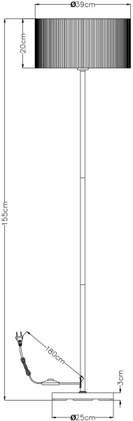 картинка Торшер Mallorca A1021PN-1SS от магазина BTSvet