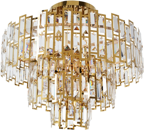 Потолочная люстра хрустальная Mintaka A1005PL-10GO