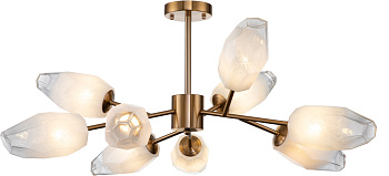 Люстра потолочная на штанге Boccio V000004 (13003/9C Brass)