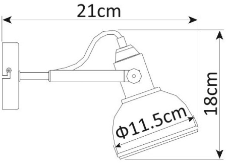 картинка Бра Martin A5213AP-1BR от магазина BTSvet
