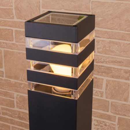 картинка Наземный светильник 1550 TECHNO черный от магазина BTSvet