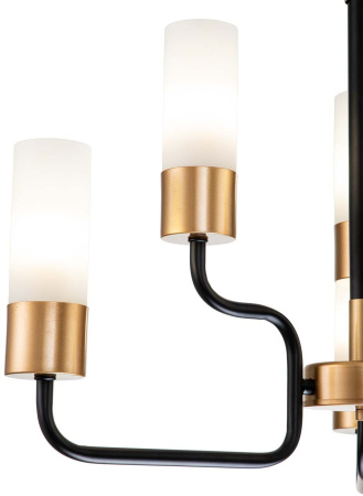 картинка Подвесная люстра Level 2108/6P E14*40W Black/Gold от магазина BTSvet