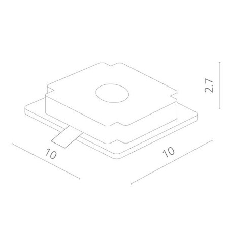 картинка Встраиваемый светильник Invisible A9214PL-1WH от магазина BTSvet