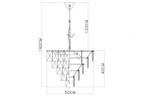 картинка Подвесная люстра хрустальная Chara 3508/17 LM-6 от магазина BTSvet