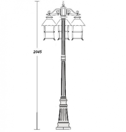 картинка Наземный фонарь 81409 В Gb от магазина BTSvet