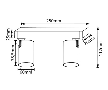 картинка Спот CLT 017CW2 L250 WH от магазина BTSvet