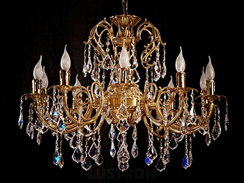 Подвесная люстра 8888/10 AB Leaf crystal