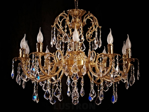 Подвесная люстра 8888/10 AB Leaf crystal