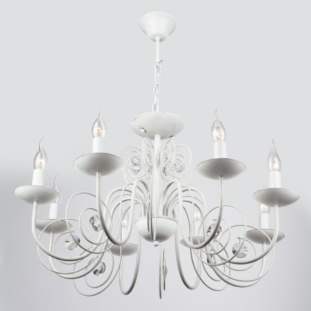 картинка Подвесная люстра Tomas 60018/8 белый с золотом от магазина BTSvet