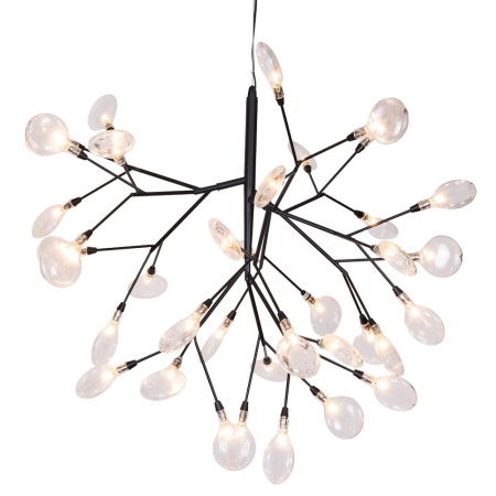 картинка Подвесная люстра светодиодная EVITA SP36 BLACK/TRANSPARENT от магазина BTSvet