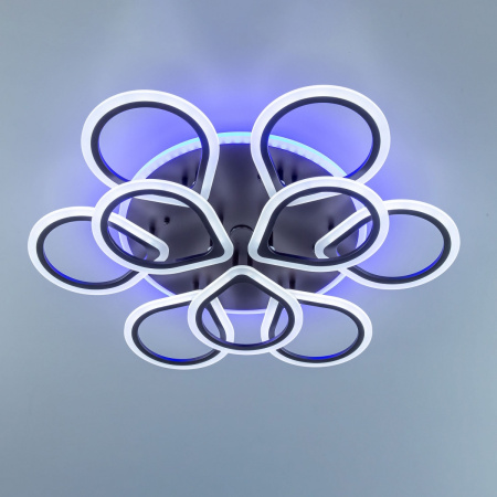 картинка Потолочная люстра светодиодная с управлением голосом и смартфоном с пультом регулировкой цветовой температуры и яркости Транай CL235A195E RGB от магазина BTSvet