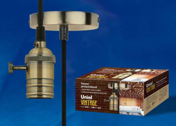 картинка Подвесной светильник DLC-V-S24K/E27 TS/1M/BL Bronze от магазина BTSvet