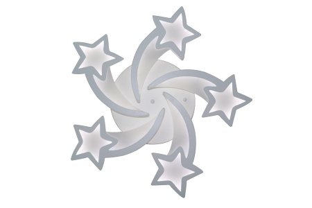 картинка Потолочная люстра светодиодная с пультом и управлением смартфоном регулировка яркости цветовой температуры ночной режим и таймер INNOVATION STYLE 83018 от магазина BTSvet