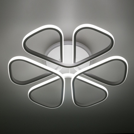 картинка Потолочная люстра светодиодная с управлением смарфоном и пультом регулировка яркости и цветовой температуры Сезар Смарт CL233A250E RGB от магазина BTSvet