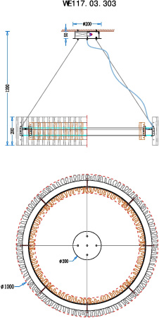 картинка Подвесная люстра Patricia WE117.03.303 от магазина BTSvet