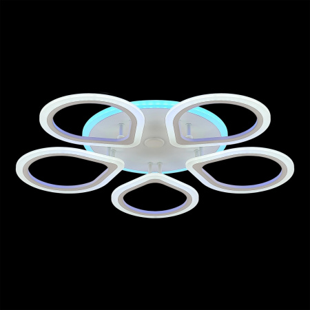 картинка Потолочная люстра светодиодная с пультом и управлением смартфоном регулировкой цветовой температуры и яркости RGB Транай Смарт CL235A150E от магазина BTSvet