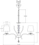 картинка Подвесная люстра Silvestor V2551-5P от магазина BTSvet