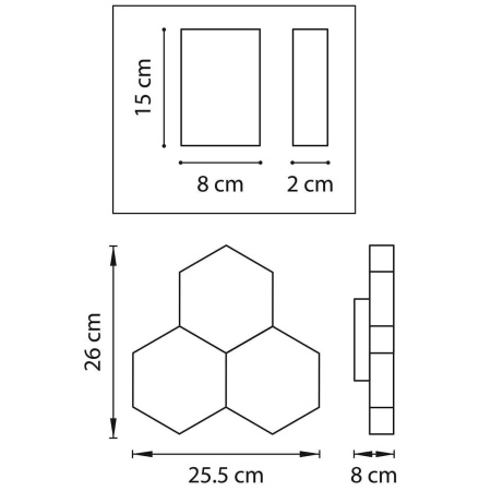 картинка Настенный светильник Favo 750631 от магазина BTSvet