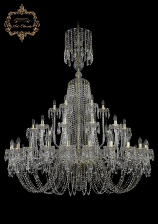 Хрустальная подвесная люстра 11.23.24+12+6.530.XL-172.Gd.Dr