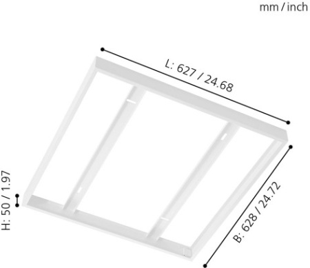 картинка Рамка для светильника Salobrena 1 61359 от магазина BTSvet