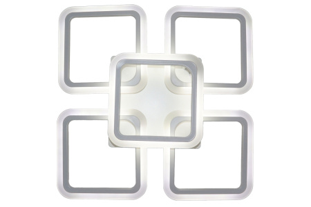 картинка Потолочная люстра светодиодная с пультом и управлением смартфоном регулировкой цветовой температуры и яркости ночным режимом и таймером HIGH-TECH LED LAMPS 82022 от магазина BTSvet