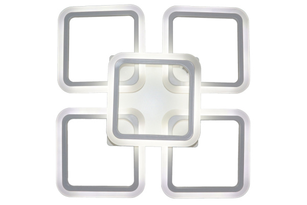 картинка Потолочная люстра светодиодная с пультом и управлением смартфоном регулировкой цветовой температуры и яркости ночным режимом и таймером HIGH-TECH LED LAMPS 82022 от магазина BTSvet