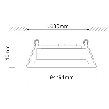 картинка Встраиваемый светильник Misura ST208.418.01 от магазина BTSvet