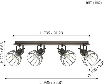 картинка Спот Sambatello 98137 от магазина BTSvet