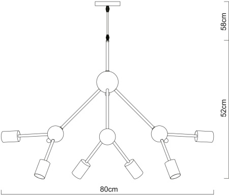 картинка Подвесная люстра Matrix A3064SP-12WH от магазина BTSvet