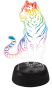 картинка Световая фигура светодиодная с выключателем ULI-M507 RGB/3AA TIGER/BLACK от магазина BTSvet