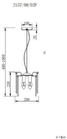 картинка Подвесной светильник Glowice 2157/09/02P от магазина BTSvet