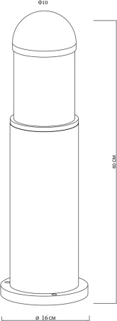 картинка Наземный светильник уличный Coppia A5217PA-1BK от магазина BTSvet