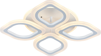 Потолочная люстра светодиодная с пультом регулировкой цветовой температуры и яркости ночным режимом 10216/4LED BL