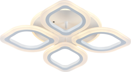 Потолочная люстра светодиодная с пультом регулировкой цветовой температуры и яркости ночным режимом 10216/4LED BL