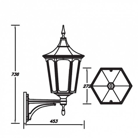 картинка Настенный фонарь уличный 79701L Bl от магазина BTSvet
