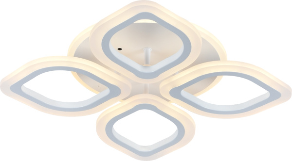 Потолочная люстра светодиодная с пультом регулировкой цветовой температуры и яркости ночным режимом 10216/4LED BL