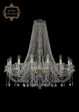 Хрустальная подвесная люстра 11.12.16.360.h-100.Gd.Sp