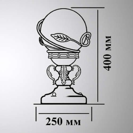 картинка Наземный фонарь Галактика 23-002-ЧЗ от магазина BTSvet