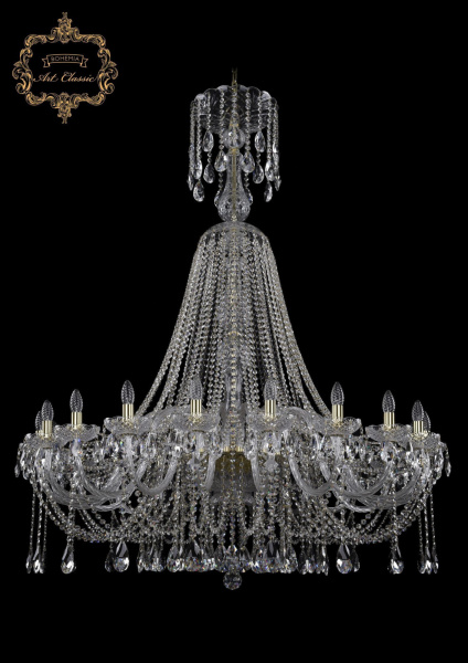 Хрустальная подвесная люстра 11.12.20.460.XL-162.Gd.Sp