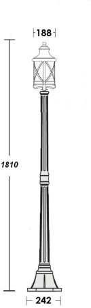картинка Наземный фонарь LUCERNA 84808 Bl от магазина BTSvet