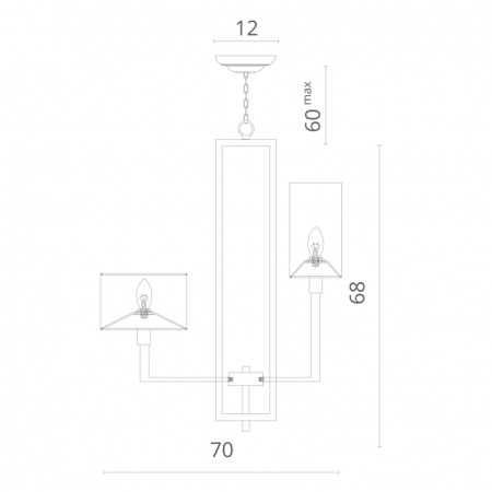 картинка Подвесная люстра 5933/01 LM-8 от магазина BTSvet
