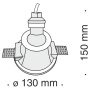 картинка Встраиваемый светильник Gyps DL002-1-01-W от магазина BTSvet