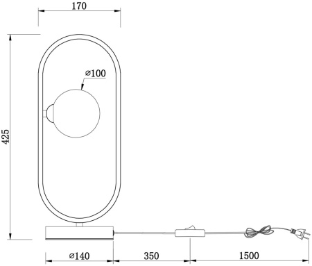 картинка Настольная лампа Inversion FR5233TL-01BS от магазина BTSvet