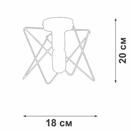 картинка Потолочный светильник V4721-1/1PL от магазина BTSvet