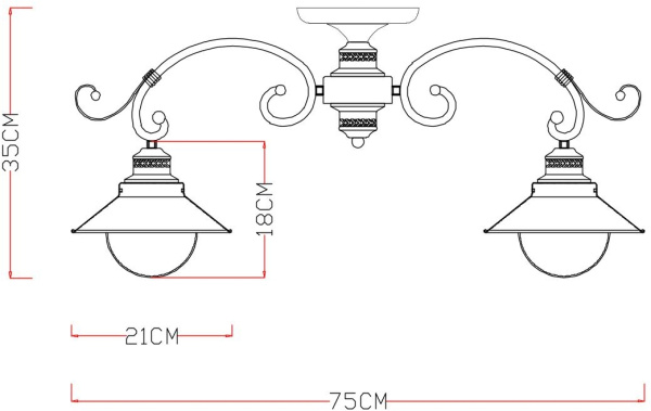 картинка Потолочная люстра A4577PL-5WG от магазина BTSvet