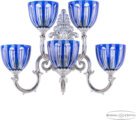 Бра хрустальное Verona 7203B15/3+2/210 NW P1 U Clear-Blue/H-1H