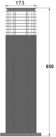 картинка Наземный фонарь BRISBANE 67129-650 Gr от магазина BTSvet