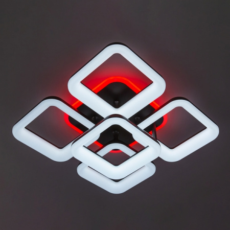 картинка Потолочная люстра светодиодная с управлением смарфоном и пультом регулировка яркости и цветовой температуры Паркер Смарт CL225A255E RGB от магазина BTSvet