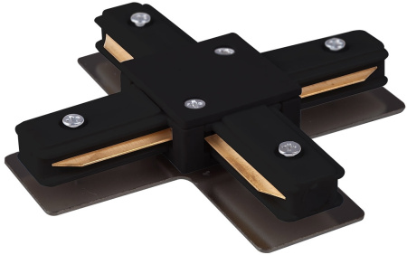 Коннектор X-образный для однофазного шинопровода TRC-1-1-X-BK черный